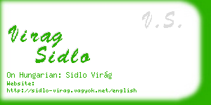 virag sidlo business card